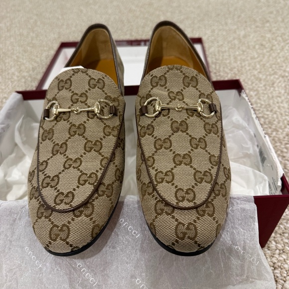 Gucci loafer- New Jordan GG Supreme Canvas Loafer